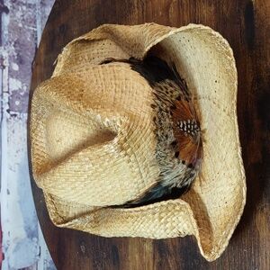 Woven Straw Cowboy Hat